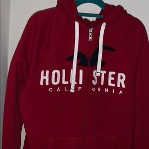 Hollister red hoodie